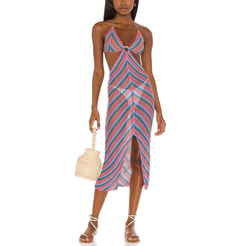 Lovers + Friends Crochet Multicolor Oriana Dress Size XS